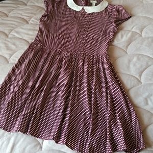 Super cute Mini dress w. Peter Pan collar S